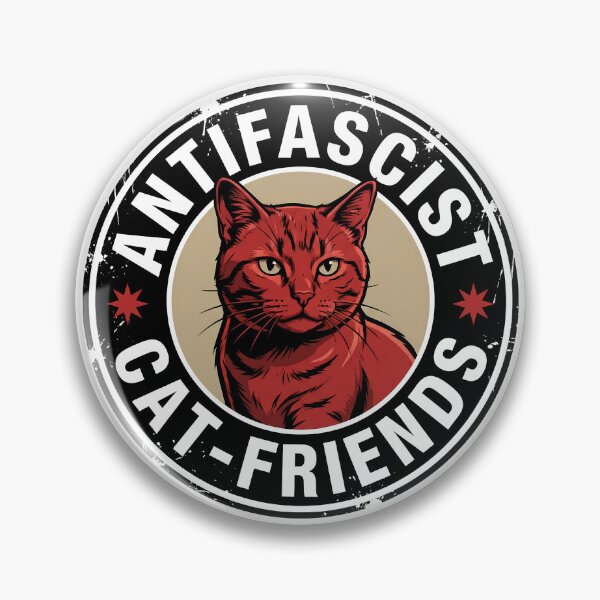 Item preview, Antifascist Cat Friends - Leftist Antifascism Merch designed and sold by LoFizzy.