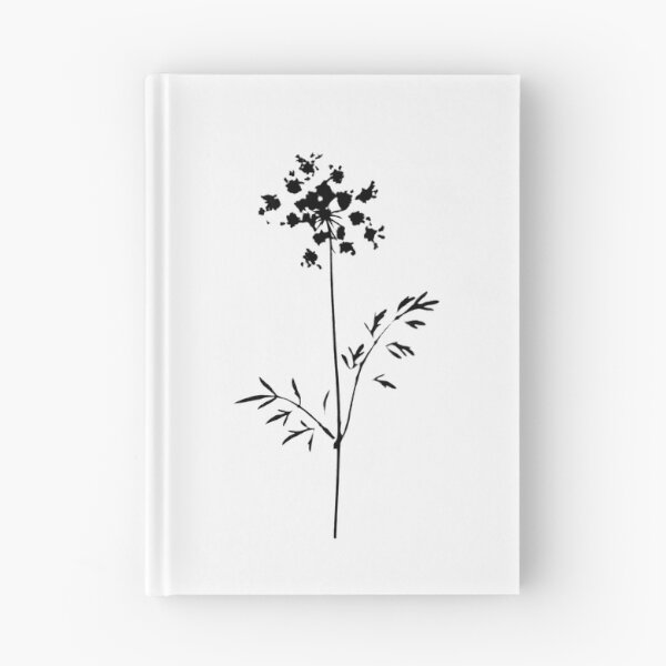 Item preview, Black Queen Anne’s Lace Botanical Silhouette Wildflower Art designed and sold by The Snarky Ph.D.: A Study in Botanicals .