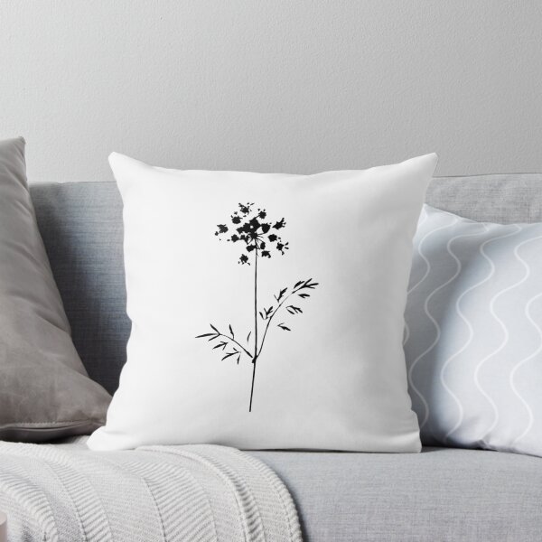 Item preview, Black Queen Anne’s Lace Botanical Silhouette Wildflower Art designed and sold by The Snarky Ph.D.: A Study in Botanicals .