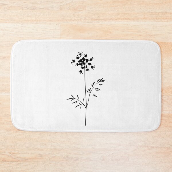 Item preview, Black Queen Anne’s Lace Botanical Silhouette Wildflower Art designed and sold by The Snarky Ph.D.: A Study in Botanicals .