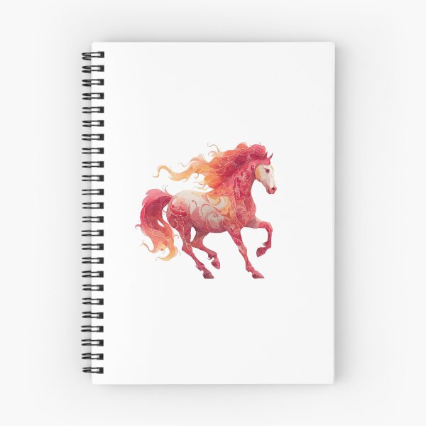 Item preview, Majestic Fire Horse Watercolor Running Stallion Art designed and sold by KLSRAJ.