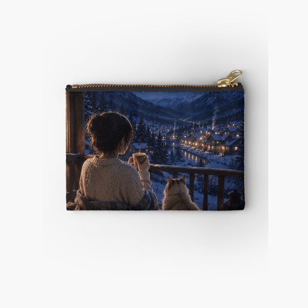 Item preview, Cozy Winter Night Stargazing With Cat designed and sold by Soluna Studio.