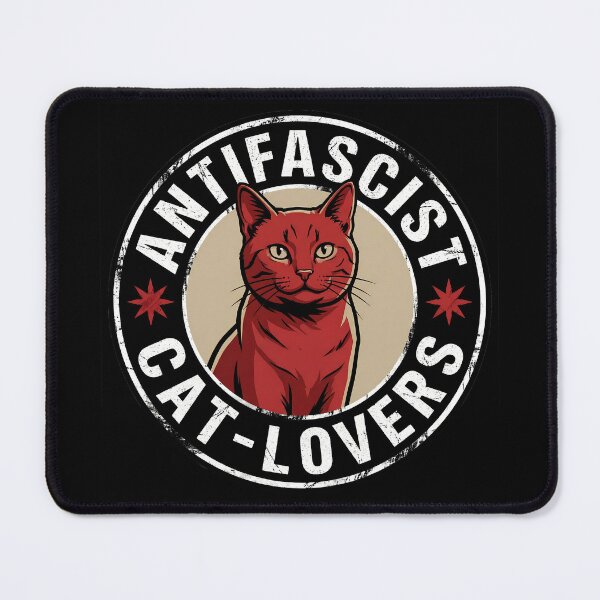 Item preview, Antifascist Cat Friends - Leftist Antifascism Merch designed and sold by LoFizzy.
