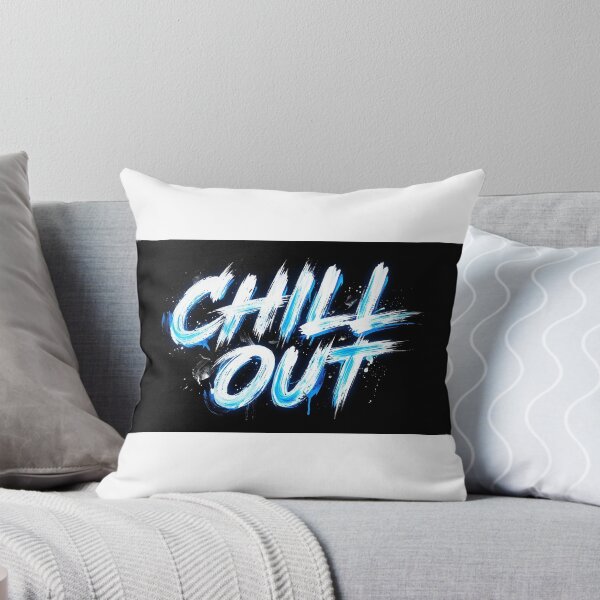 Item preview, Chill Out Brush Lettering - Urban Streetwear Typography designed and sold by MissoStudio.