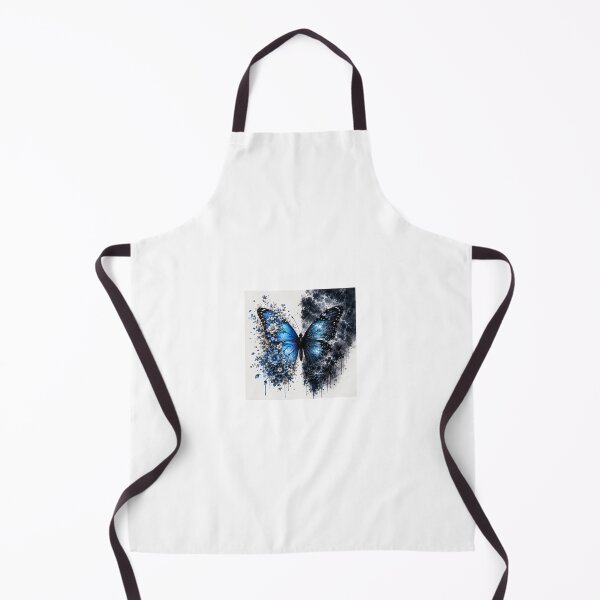 Item preview, Blue Butterfly Dual Nature Flowers and Storm Art designed and sold by Ak-art-shop.