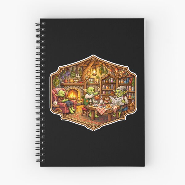 Item preview, The Bog Post Tea & Tales | Cozy Goblin Tea Party Fantasy Art designed and sold by MrDev.