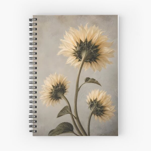 Item preview, Three Cream Sunflowers in Soft Light designed and sold by Easternpantry.