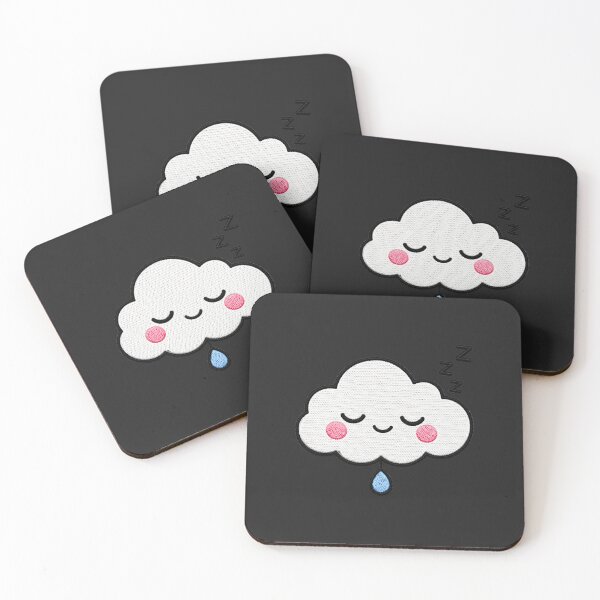 Artikelvorschau, Kawaii-Stickerei-Aufnäher mit schlafender Wolke entworfen und verkauft von ColorSplash123.