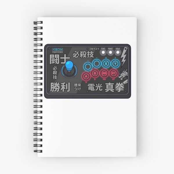 Item preview, Retro Neon Arcade Fight Stick Controller FGC Japanese Kanji Gamer Aesthetic designed and sold by mood-draftsman.