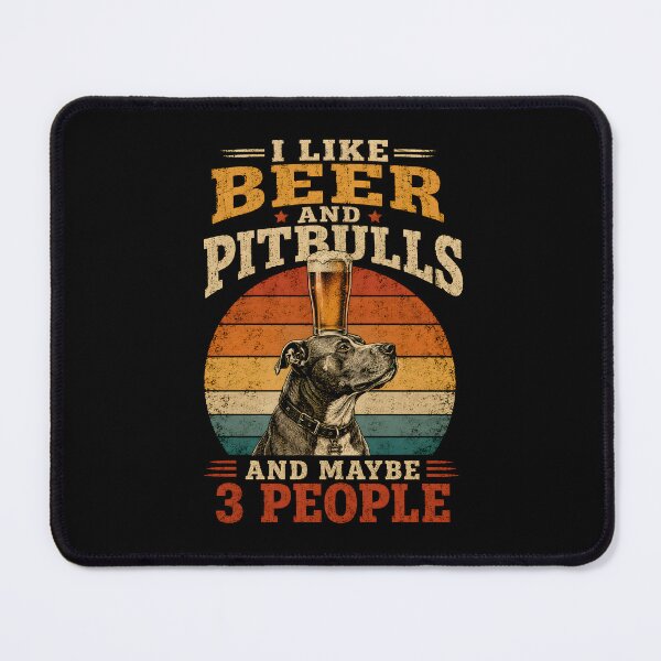 Item preview, I Like Beer and Pitbulls and Maybe 3 People designed and sold by CelidaBonde.