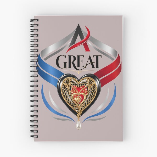 Item preview, Great Heart – Elegant Gold & Red Symbolic Design designed and sold by MindForgeDesign.