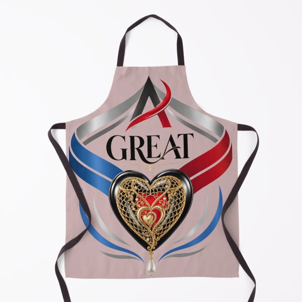 Item preview, Great Heart – Elegant Gold & Red Symbolic Design designed and sold by MindForgeDesign.