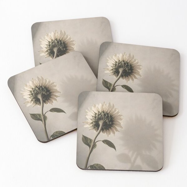 Item preview, Single Cream Sunflower in Soft Light designed and sold by Easternpantry.