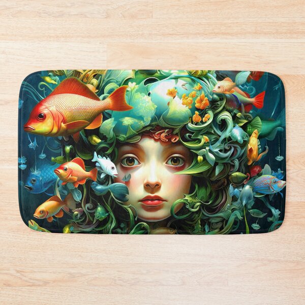 Item preview, Imaginary Surreal Female With A Head Of Swimming Fish  designed and sold by DEC02.