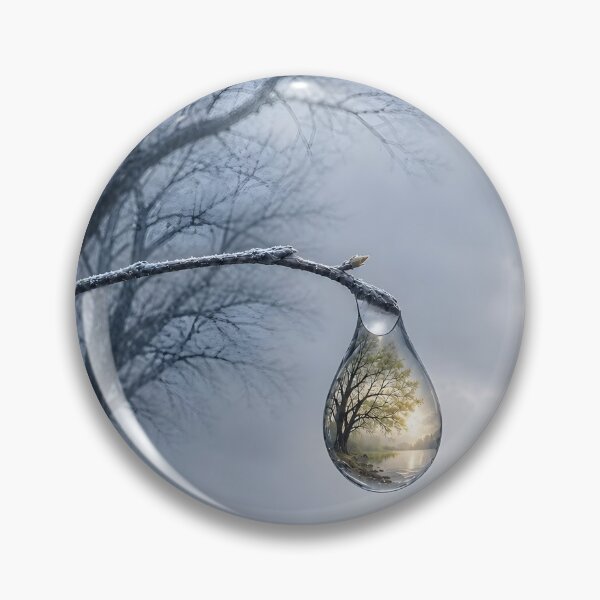 Item preview, Winter Light Inside a Water Drop designed and sold by Easternpantry.