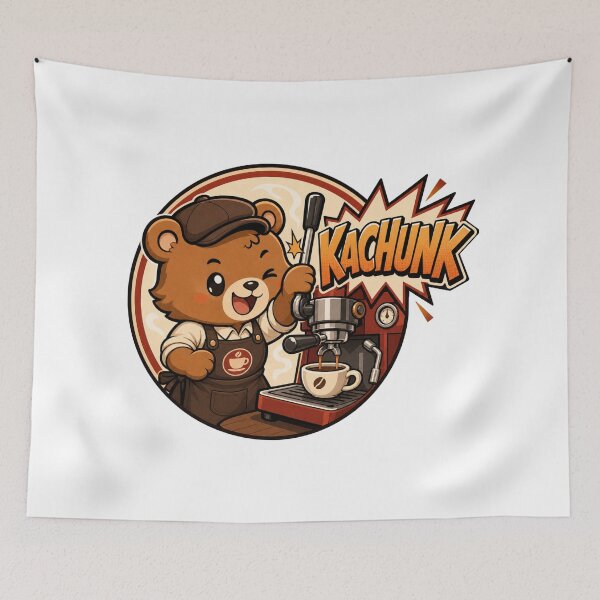 Item preview, Cute Coffee Bear Mascot designed and sold by MOSIDRIP™.