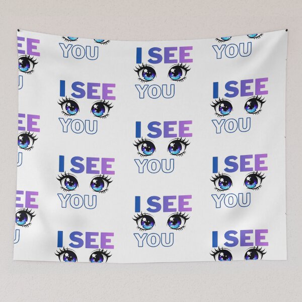 Item preview, I See You Text with Small Cute eyes designed and sold by LunaVales.