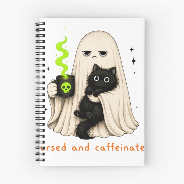 Item preview, CURSED AND CAFFEINATED designed and sold by OskarTrendz.