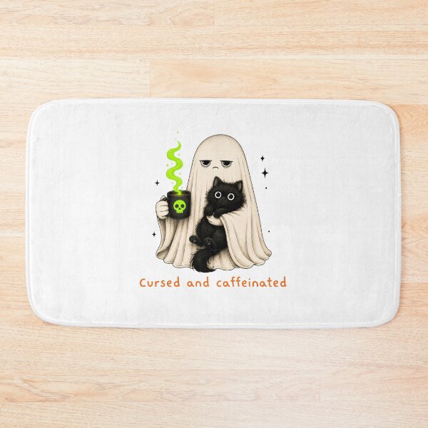 Item preview, CURSED AND CAFFEINATED designed and sold by OskarTrendz.
