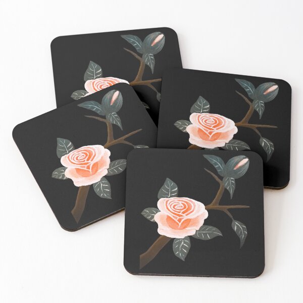 Item preview, Rose Branch - Black BG designed and sold by lavenderXblue.