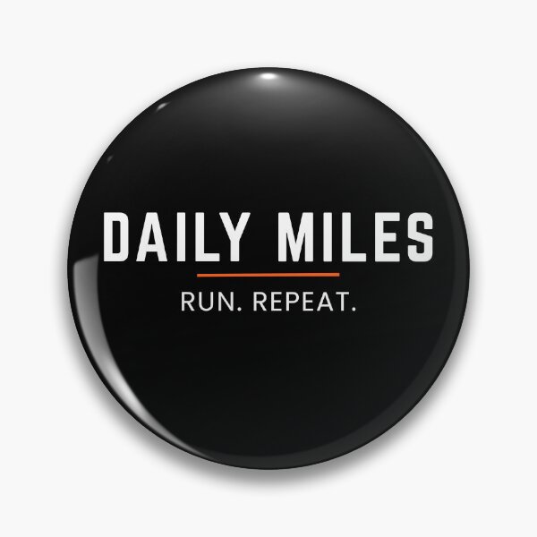 Item preview, Daily Miles Run Repeat - Running Motivation Runner Typography designed and sold by endurothreads.