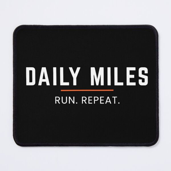 Item preview, Daily Miles Run Repeat - Running Motivation Runner Typography designed and sold by endurothreads.