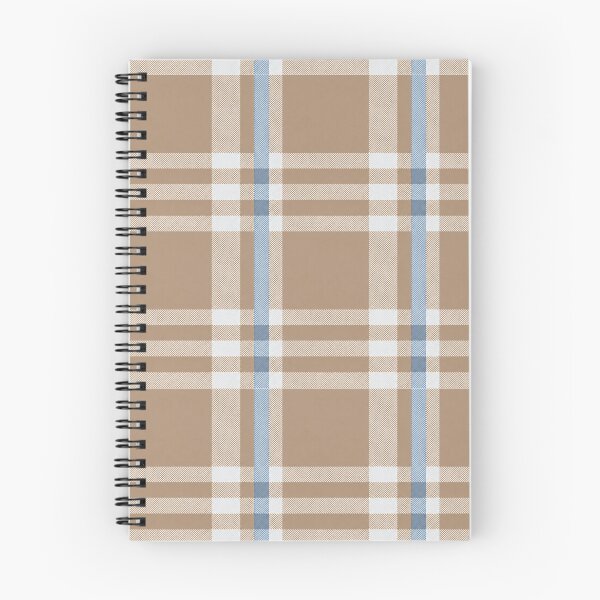 Item preview, Reynolds fun flannel inspired pattern - brown with blue stripe designed and sold by ReynoldsFun.