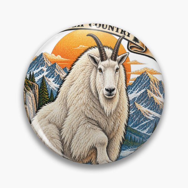Item preview, Rocky High Country Mountain Goat designed and sold by KrungiT Design .
