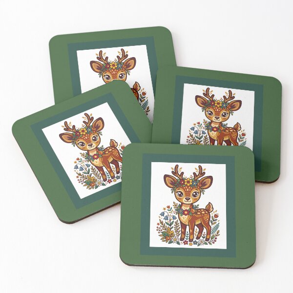 Item preview,  Trusting My Path Deer Illustration designed and sold by amusefullife.