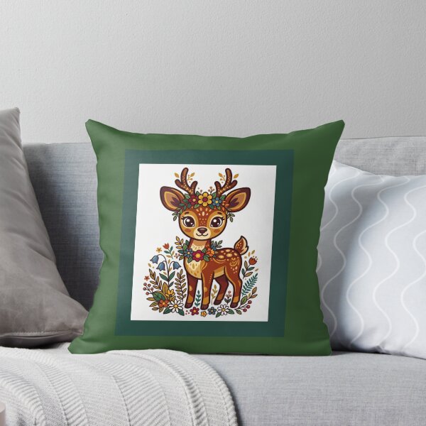 Item preview,  Trusting My Path Deer Illustration designed and sold by amusefullife.