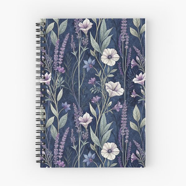 Item preview, Dark Florals Anthology – Twilight Lavender & Slender Botanical Pattern designed and sold by Whimsical Wayfarer.