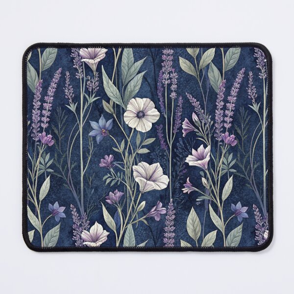 Item preview, Dark Florals Anthology – Twilight Lavender & Slender Botanical Pattern designed and sold by Whimsical Wayfarer.