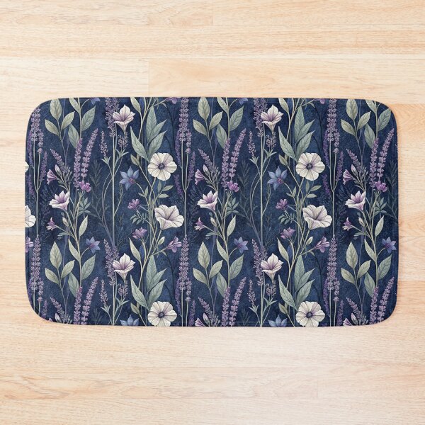Item preview, Dark Florals Anthology – Twilight Lavender & Slender Botanical Pattern designed and sold by Whimsical Wayfarer.