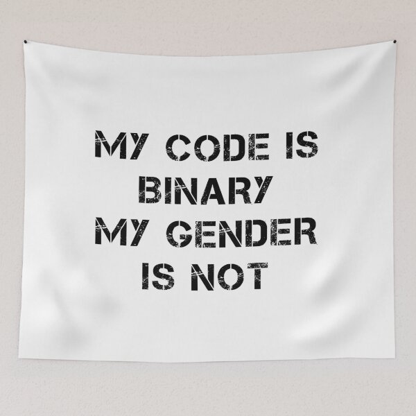 Item preview, My Code Is Binary. My Gender Is Not. designed and sold by JStuartArt.