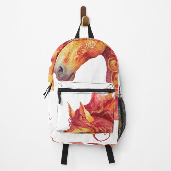 Item preview, Fiery Horse Head Profile Watercolor Art designed and sold by KLSRAJ.