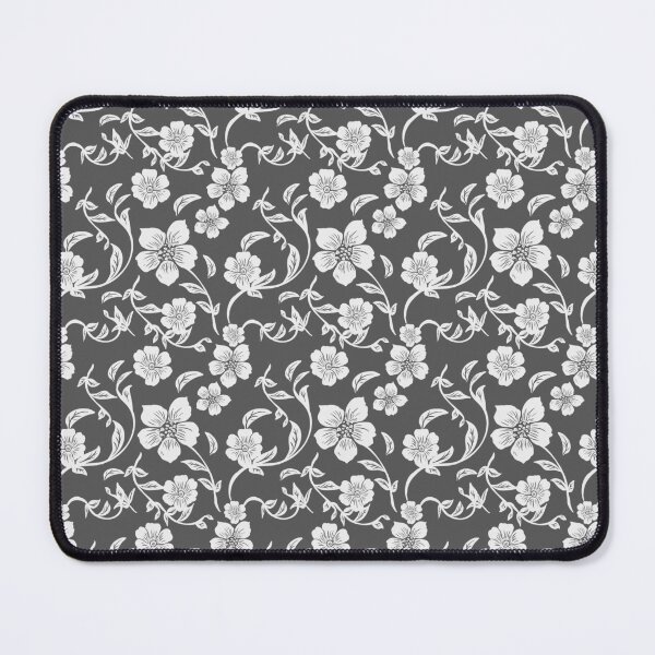 Item preview, Keep Moving Forward Charcoal Floral Pattern & Quote designed and sold by ​Jyoti Digital Artist.