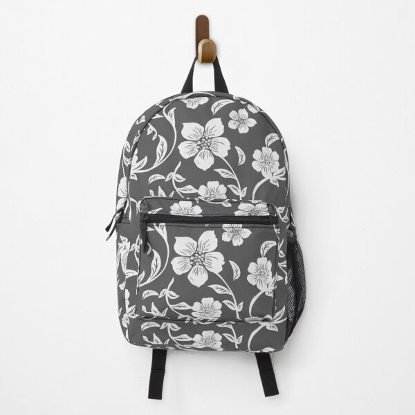 Item preview, Keep Moving Forward Charcoal Floral Pattern & Quote designed and sold by ​Jyoti Digital Artist.
