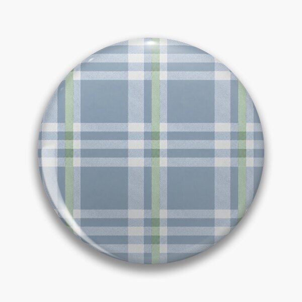 Item preview, Reynolds fun flannel inspired pattern - blue with green stripe designed and sold by ReynoldsFun.