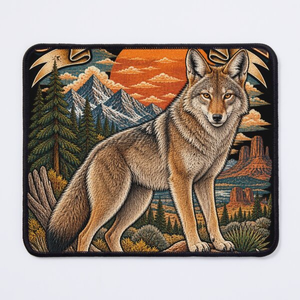 Item preview, Western Wild Coyote designed and sold by KrungiT Design .