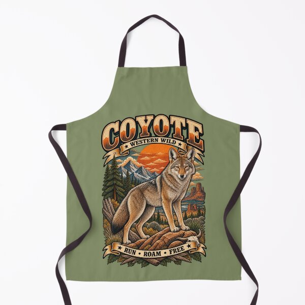 Item preview, Western Wild Coyote designed and sold by KrungiT Design .