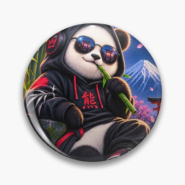 Item preview, Chill Panda Japanese Night Aesthetic designed and sold by Ak-art-shop.