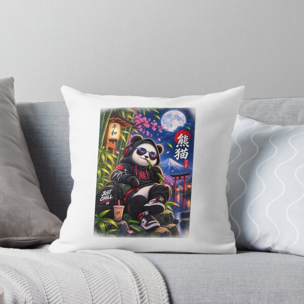Item preview, Chill Panda Japanese Night Aesthetic designed and sold by Ak-art-shop.