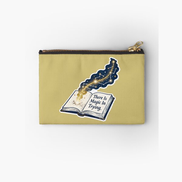 Item preview, There Is Magic In Trying – Open Book Constellation Golden Stardust designed and sold by Ideeplyfeltit.