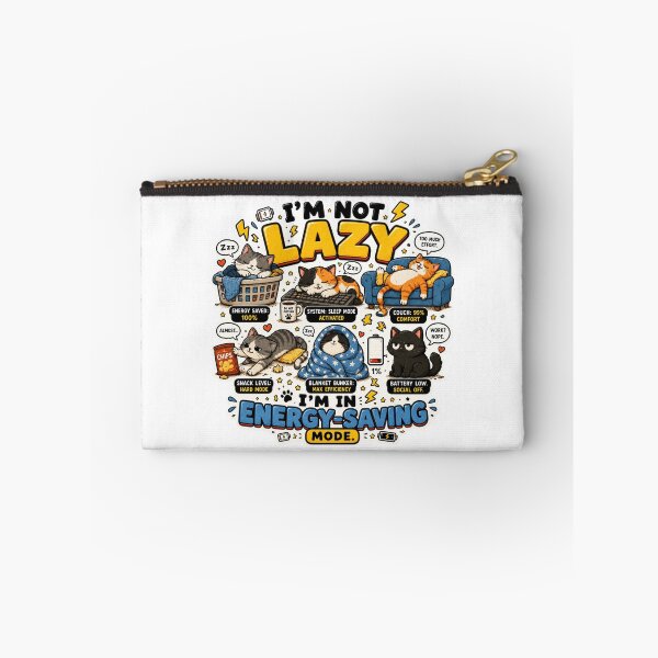 Item preview, I’m Not Lazy, I’m in Energy-Saving Mode | Funny Lazy Cat Humor designed and sold by MrDev.
