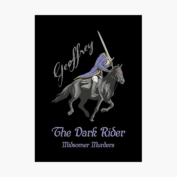 Item preview, The Dark Rider (on Black) designed and sold by PawsitiveMum3.