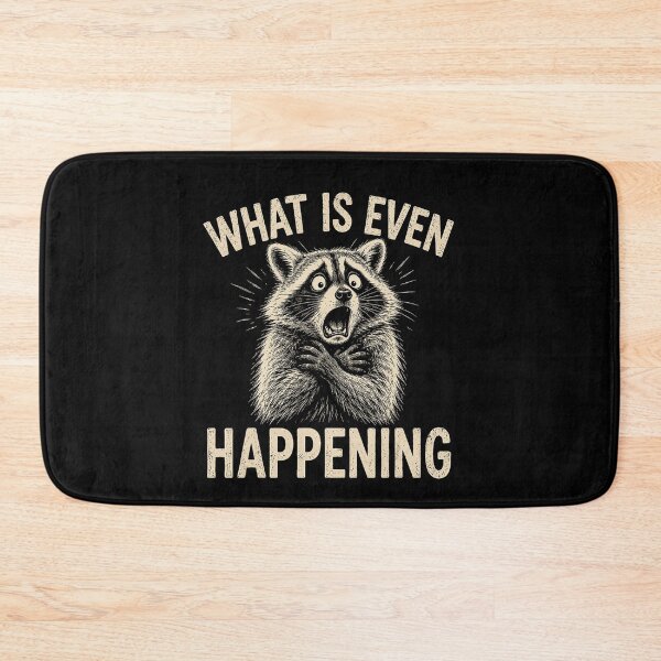 Item preview, What Is Even Happening Funny Shocked Raccoon Vintage Design designed and sold by NoeValdric.