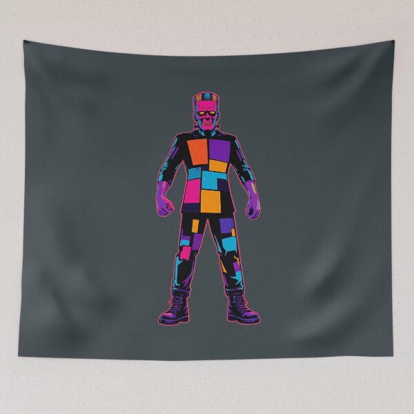 Item preview, Retro Synthwave Frankenstein's Monster designed and sold by KungPowUnicorn.