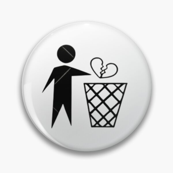 Item preview, Throwing Away Broken Heart Minimalist Graphic designed and sold by Uniquely Worlds.