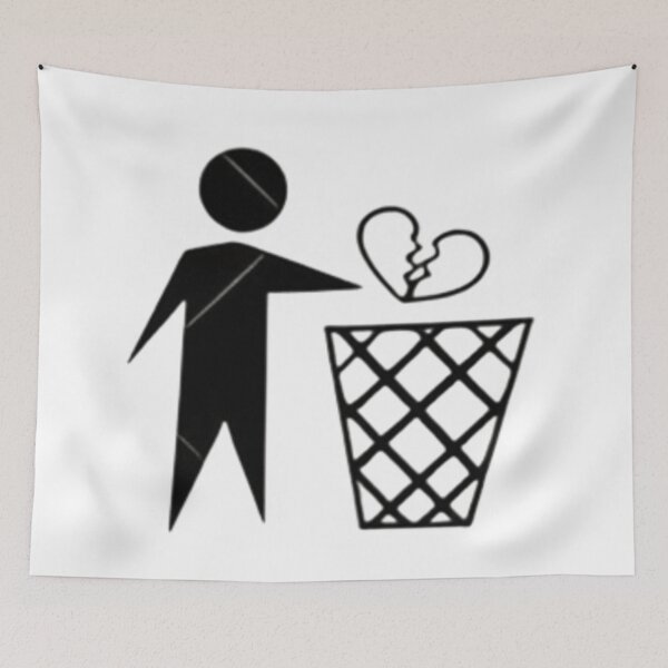 Item preview, Throwing Away Broken Heart Minimalist Graphic designed and sold by Uniquely Worlds.