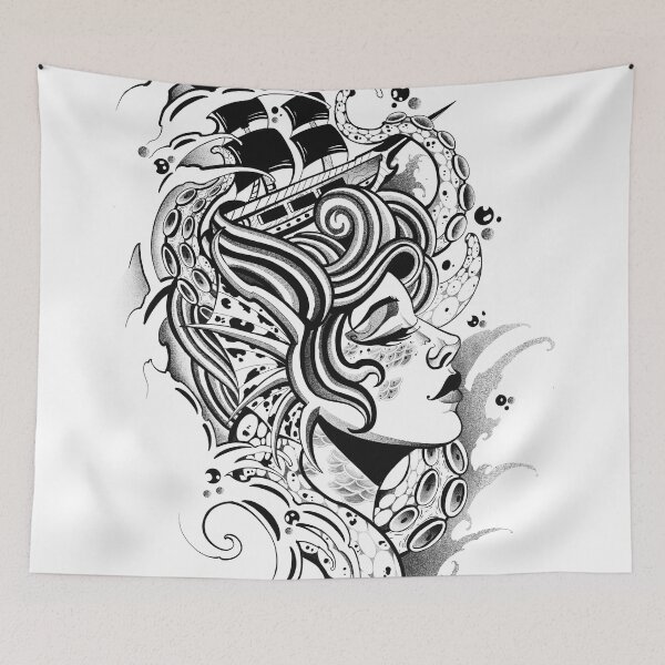 Item preview, Woman in a boat, Art Nouveau designed and sold by 7Delamancha.